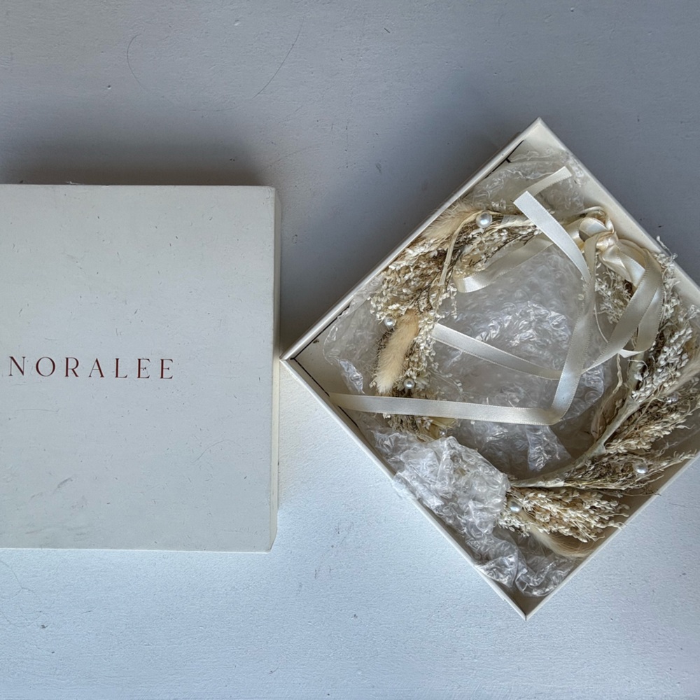 BHLDN Noralee Dried Wild Flower Crown Headpiece Flower Girl